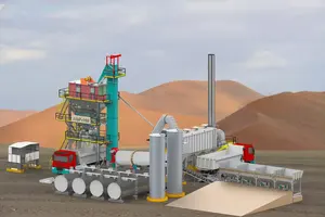 Planta Mezcladora de Asfalto en Caliente para la Construcción de Carreteras de Betún, Suministrada por el Principal Fabricante Indio - Product Image 2