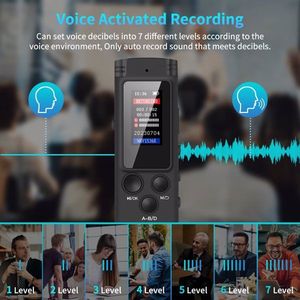 64GB Digital Voice Recorder with Activation Playback Password Variable Speed for Lectures Meetings Audio Recordings - Product Image 6