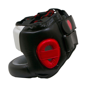 Protège-tête de boxe en cuir de vachette respirant, fabriqué sur mesure 2026, protection intégrale du visage, confectionné avec les meilleurs matériaux - Product Image 5