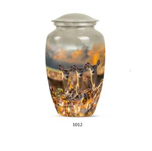 Urne funéraire de haute qualité pour cendres humaines, design animalier, thème nature, en métal, pour adultes. - Product Image 6