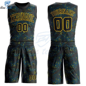 Custom Breathable Plus Size Basketball Jersey Shorts Set Sublimation Printed Team Uniform Sleeveless Quick Dry Sports - Product Image 1