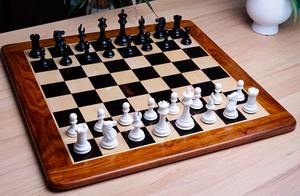 Vintage Style 3.5 King Chess Pieces <b>Black</b> And White Bone <b>Polished</b> Finish At Best Price - Product Image 4