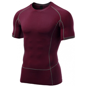 Camiseta Deportiva de Compresión de Manga Corta para Hombre, de Secado Rápido, Spandex y Poliéster, para Entrenamiento Físico - Product Image 2