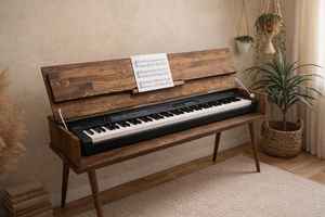 Soporte de Madera Sólida Premium 2026 para Teclado de Piano, Mesa de Piano Digital de Madera para el Hogar, Estudio, Sala de Música, Muebles - Product Image 2
