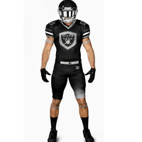 Uniforme de Fútbol Americano con Impresión Digital Personalizada, 100% Poliéster, Ropa Deportiva Profesional de Alta Calidad, Unisex para Adultos, Precio Económico
