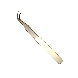 Isolation Plasma en or, pincettes d'extension de cils pour coin intérieur et bottes, jeu de 3 pièces avec poignée en diamant - Product Image 6