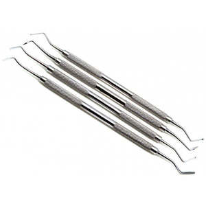 เครื่องมือทันตกรรม RWS INSTRUMENTS รุ่น RWS-DBCC-4928 ทำจากเหล็กกล้าไร้สนิมสีเงิน สามารถนึ่งฆ่าเชื้อได้ ได้รับการรับรองมาตรฐาน CE  ใช้สำหรับขูดหินปูน  แบบมีลายกันลื่น - Product Image 4