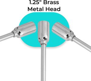 Pistola de Bolas de 14.75 Pulgadas con Clip de Resorte y Cabeza de Metal de Latón de 1.25, Herramienta Veterinaria Duradera para Administración Eficiente de Medicamentos - Product Image 3