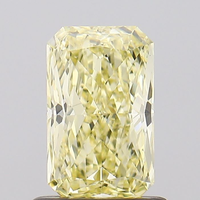Diamante Amarillo de 1 Quilate, Corte Radiante, Cultivado en Laboratorio, Claridad VVS2, Color Fantasía, Diamante Suelto, Certificado IGI, Venta al Por Mayor
