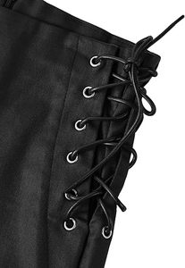 Women's Faux Leather Paperbag Waist Shorts Premium PU Leather Trendy Fashion Shorts Manufacturer - Product Image 6