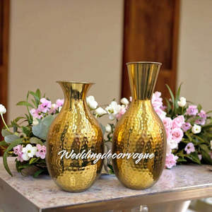 Vase à fleurs élégant et moderne en fibre de verre pour centres de table de mariage, décoration intérieure en gros - Product Image 6