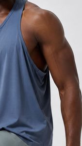 Custom Logo Men's Loose Fit Breathable Sports Active <b>Workout</b> <b>Tank</b> <b>Tops</b> Polyester Light Weight Running Gym Vest - Product Image 4