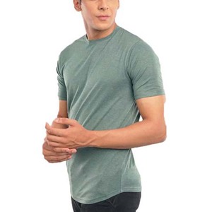 T-shirts de sport décontractés pour hommes grande taille, 100 % coton, séchage rapide, respirants, coupe régulière, style urbain, prix abordable, personnalisables OEM - Product Image 2