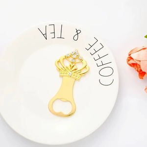 Crown Shape Gold Bottle Opener Luxury Metal <b>Bar</b> <b>Tool</b> For Kitchen Home <b>Bar</b> Party Use Stylish Royal Gift Item Durable From india - Product Image 1