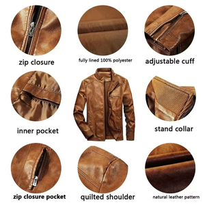 Chaqueta de Invierno Impermeable para Hombre XERET SPORTS, de Piel de Oveja Genuina, con Logotipo Personalizado, Alta Calidad, Estilo Motero, Proveedor OEM - Product Image 2
