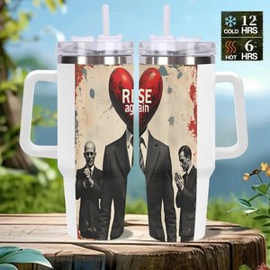 Vaso Térmico Grande de Acero Inoxidable de 40oz con Popote para Iniciativas de Cultura Corporativa - Product Image 2