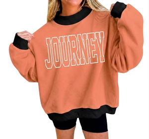 Women Oversized Mockneck Fleece Pullover <b>Brushed</b> Thermal Polyester/Cotton <b>Extended</b> Sleeve Streetwear Quick-Dry Breathable - Product Image 1