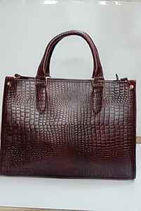 Bolso de Mano de Cuero Genuino de Alta Calidad para Mujer, Impermeable, con Cierre de Cremallera y Correa Individual para el Uso Diario - Product Image 2