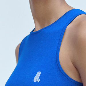 Camisetas sin mangas casuales para mujer, de algodón y spandex, de secado rápido, transpirables, ecológicas, con cuello redondo - Product Image 3