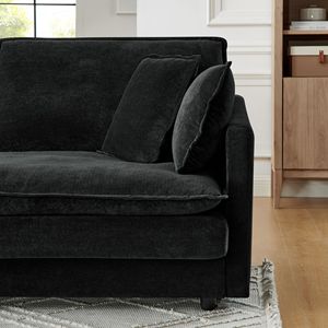 Divano Sezionale Moderno a L Convertibile a 4 Posti con Pouf Contenitore e Portasciugamani per Soggiorno - Product Image 6