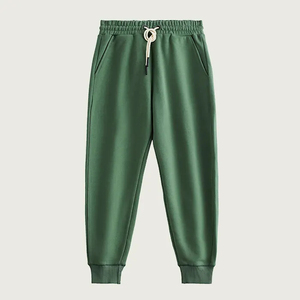 Pantalon de survêtement décontracté pour homme, taille élastique avec cordon de serrage, poches latérales, respirant, en coton tricoté et élasthanne, poids moyen, style automne - Product Image 4