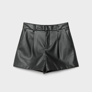 High Waist Breathable <b>Leather</b> <b>Shorts</b> for Women Top Quality New Style Custom Made Women <b>Leather</b> <b>Shorts</b> In Low MOQ - Product Image 5
