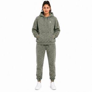 Conjunto de Sudadera con Capucha y Pantalones de Felpa Premium para Mujer, Estilo Oversize, Traje Deportivo de Algodón, Ropa Casual de Invierno, Pantalones Holgados con Cordón en la Cintura - Product Image 2