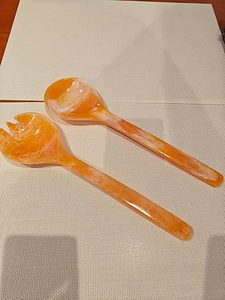Resin <b>Salad</b> Server Set for Kitchen <b>Salad</b> <b>Tools</b> Custom Colors Standard Size Customizable Logo Microwave Oven Safe Dishwasher Safe - Product Image 4