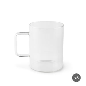 Set di 6 Tazze in Vetro Excelsa da 45 Cl, Trasparenti, Essenziali per Bevande - Product Image 3