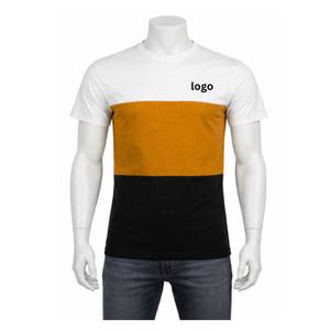 Camiseta personalizada de manga corta con hombros caídos, cuello redondo, corte regular, 100% algodón, 220g, impresión de logotipo personalizado, camiseta para hombre - Product Image 2