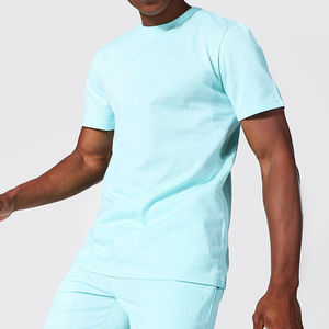 Conjunto de Verano para Hombre, Transpirable, Casual, de Alta Calidad, Servicio OEM, Camiseta de Manga Corta y Pantalones Cortos con Diseño Único, Venta al Por Mayor - Product Image 3