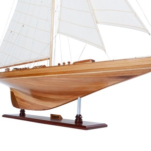 Modelo de velero Endeavour de 40 pulgadas hecho a mano, decoración náutica para hoteles, oficinas, hogares y regalos - Contacto para venta al por mayor - Product Image 3