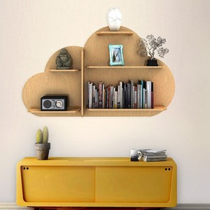 Étagère murale en MDF bleu pastel en forme de nuage - Vente en gros B2B - Product Image 1