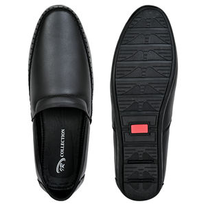 Nouvelles Chaussures Décontractées Homme en Cuir Véritable Noir Grainé, Mocassins Légers et Confortables à Enfiler - Product Image 5