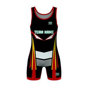 Traje de Lucha Libre Profesional para Hombre, Sublimado, de Alta Elasticidad, Diseño Personalizado, Compresión - Product Image 3