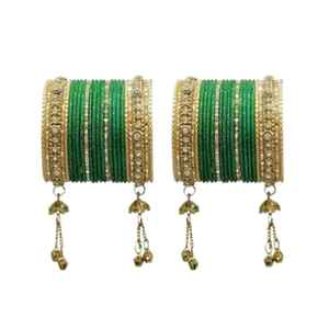 OEM ODM Service Women's Wedding Wear New Collection Pearl Churian Set Bridal Wear Bangles Sets - Product Image 2