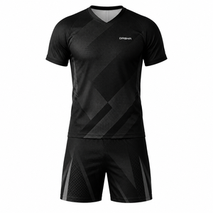 Uniforme de football personnalisé 100% polyester 220GSM pour hommes, séchage rapide, évacuation de l'humidité, respirant, impression par transfert thermique - Product Image 6