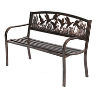 Banc de Jardin Papillon Antique en Fonte