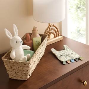 Seagrass Rectangular Storage Tray Wicker Organizer Tray Eco Friendly Rustic Elegant Home Decor for Closet Shelf Kitchen OEM ODM - Product Image 5