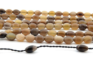 Cuentas de Cuerno de Búfalo Natural Hechas a Mano de Origen Ético, Embalaje de Regalo Personalizado para Tasbih de Oración - Estilo Rústico, Bajo Costo - Product Image 3
