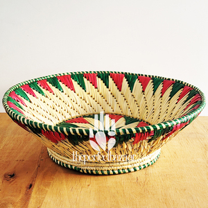 Panier de rangement multi-usages en herbe de Moonj naturelle, panier rond ouvert - Écologique, durable, mini taille, multi-usages - Product Image 3