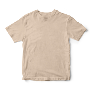 T-shirt décontracté marron à manches courtes et col rond pour homme, coupe classique, en jersey polyester/coton, couleur unie, devant uni, séchage rapide, respirant - Product Image 3