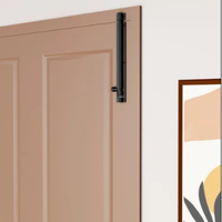 Loquet de porte moderne en aluminium, finition noir mat, acier inoxydable mat, PVD or, or rose, quincaillerie de sécurité robuste