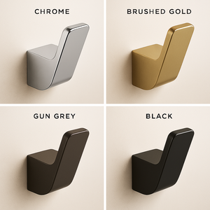 Ganchos para Batas Modernos de Acero Inoxidable Pulido para Montar en la Pared, para Baño y Cocina, Ecológicos, Anticorrosivos, Fáciles de Limpiar - Product Image 2