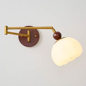 Lámpara de Pared Metálica Verde Estilo Mid-Century, Decorativa para Interiores, Base Verde Oliva, Pantalla Cónica Metálica - Product Image 5