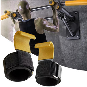 Crochets de musculation robustes et sangles de poignet pour la musculation en salle de sport, support de poignet et coussinets de préhension de qualité supérieure par AMAZING INDUSTRIES - Product Image 3
