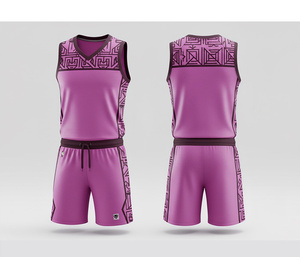 Custom Basketball Uniform Set Quick Dry Breathable <b>Polyester</b> Jersey And <b>Shorts</b> Team Sportswear For Men Women Youth - Product Image 3