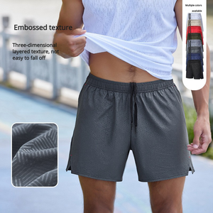 Pantalones Cortos Casuales de Punto para Hombre, a la Altura de la Rodilla, con Rasgaduras, Cintura Media, Transpirables, de Secado Rápido, para Correr y Hacer Ejercicio al Aire Libre - Product Image 6