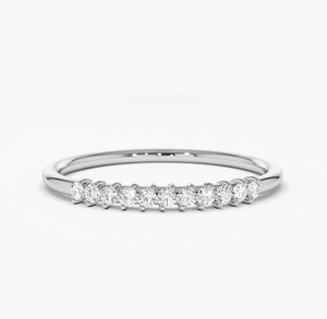 14K White <b>Gold</b> <b>Vintage</b> Lab Grown Diamond Engagement <b>Ring</b> - Product Image 2