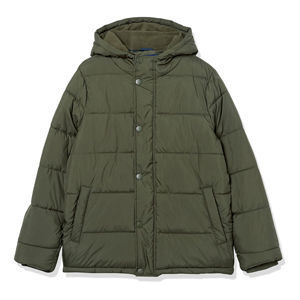 Veste d'hiver matelassée personnalisée OEM en gros pour hommes, style streetwear, imperméable, coupe-vent, à capuche, manteau chaud de créateur - Product Image 1